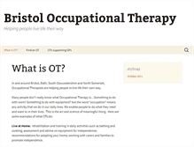 Tablet Screenshot of bristoloccupationaltherapy.co.uk